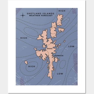 Shetland Islands Weather Forecast Posters and Art